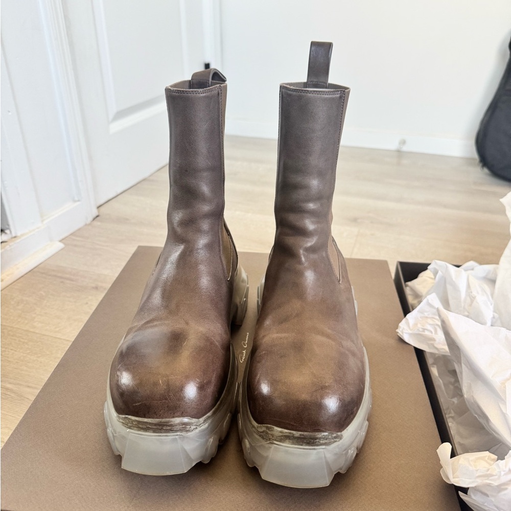 Rick Owens Beatle Bozo Tractor Boots